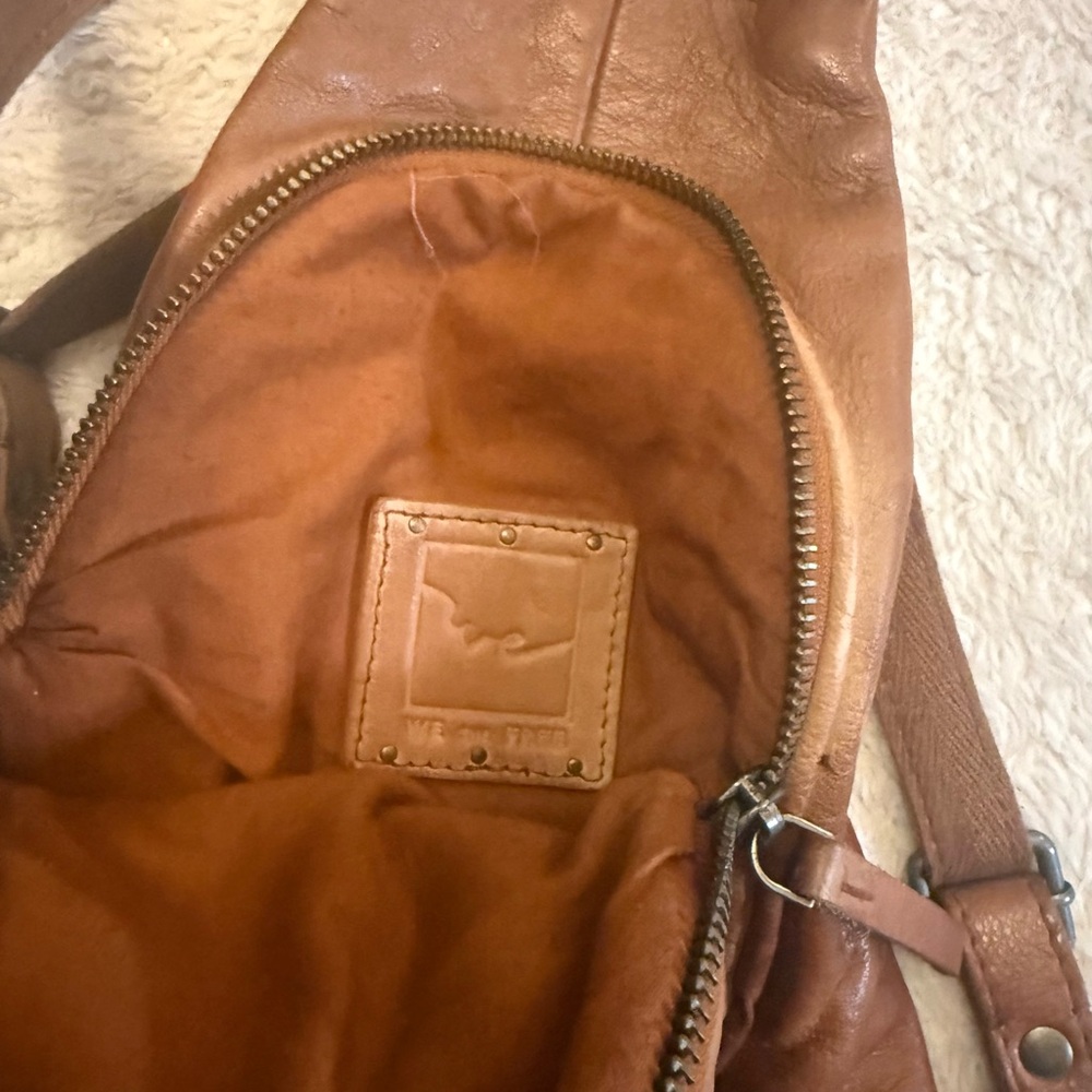 Free People Tan Leather Backpack - Picture 4 of 8